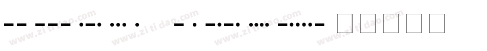 Morse Tech字体转换